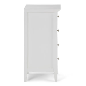 Acadian - 4 Drawer Floor Storage Cabinet - Pure White