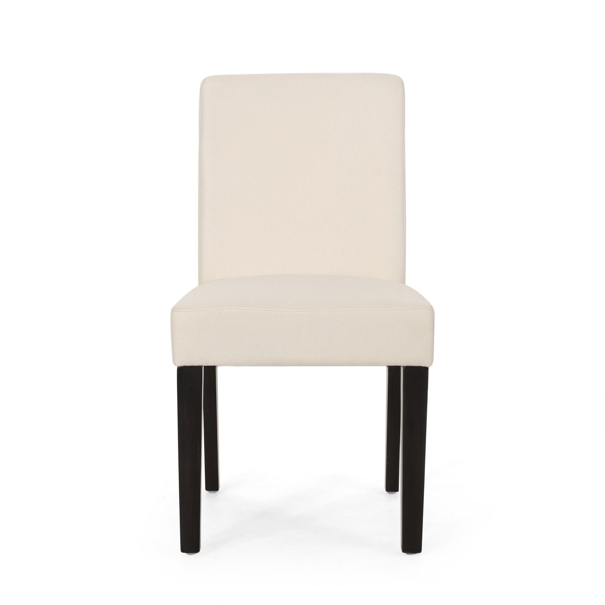 Contemporary Dining Chair With Upholstered Seating And Tapered Legs
