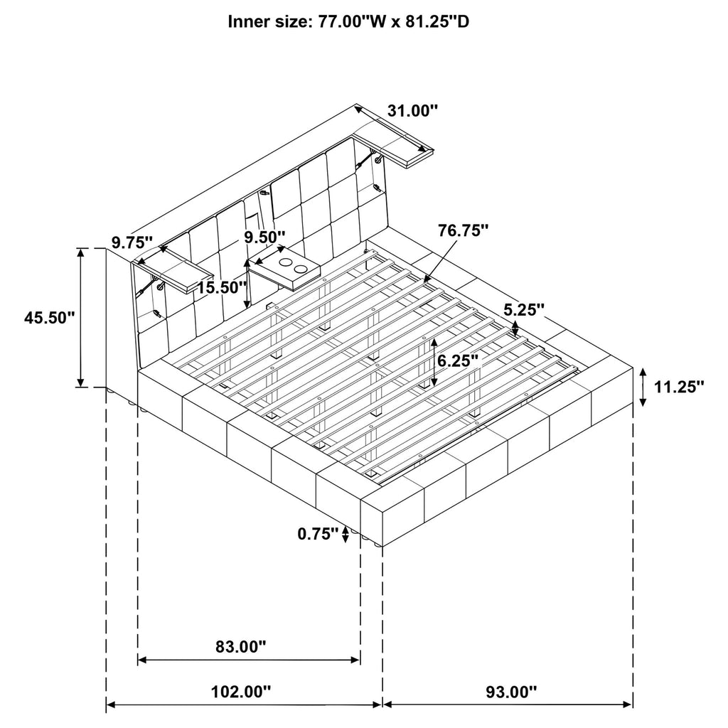 Oliver - Platform Bed