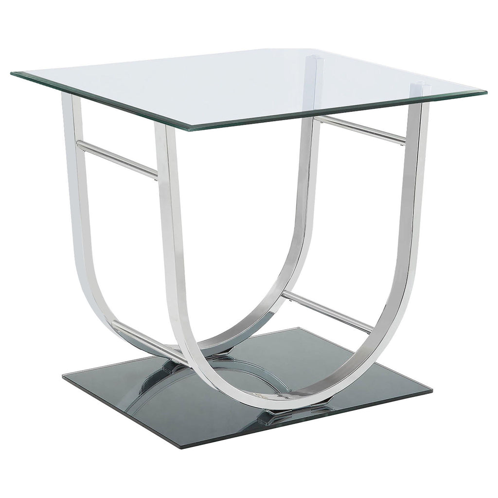 Garrett - 2 Piece Coffee Table Set - Chrome