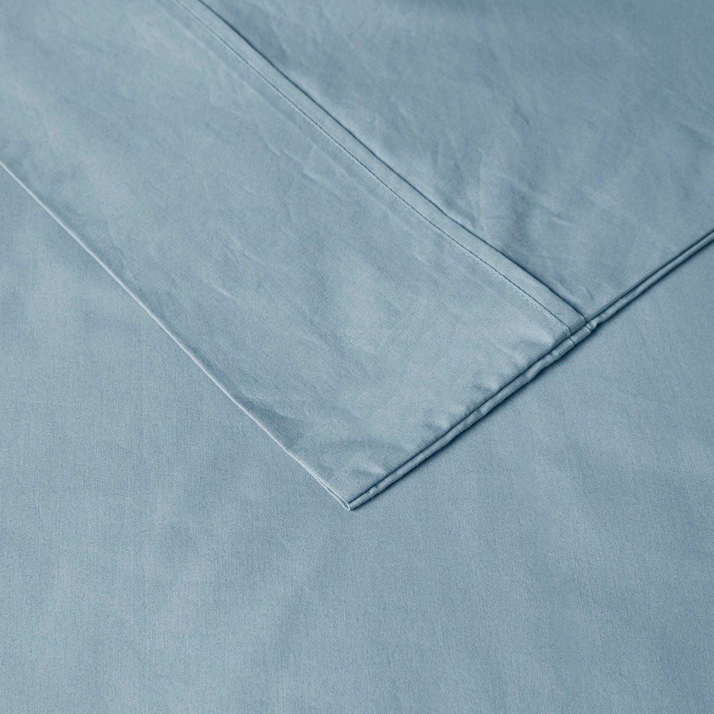Peached Percale Sheet Set - Teal