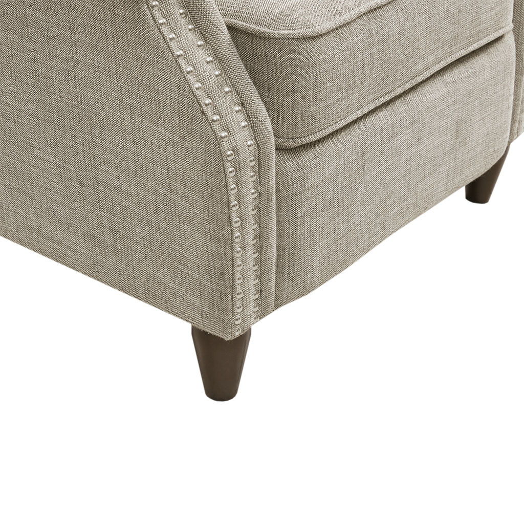 Julian - Push Back Recliner - Sand
