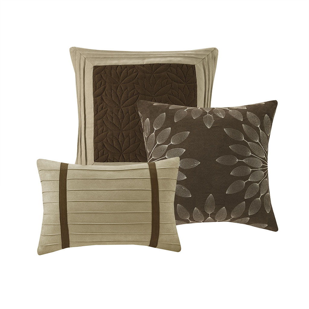 Palmer - Queen Piece Comforter (Set of 7) - Natural