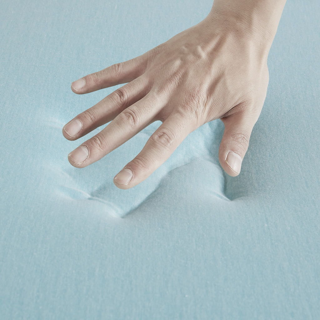King Gel Memory Foam Cover Mattress Topper With 3M Moisture Management - White