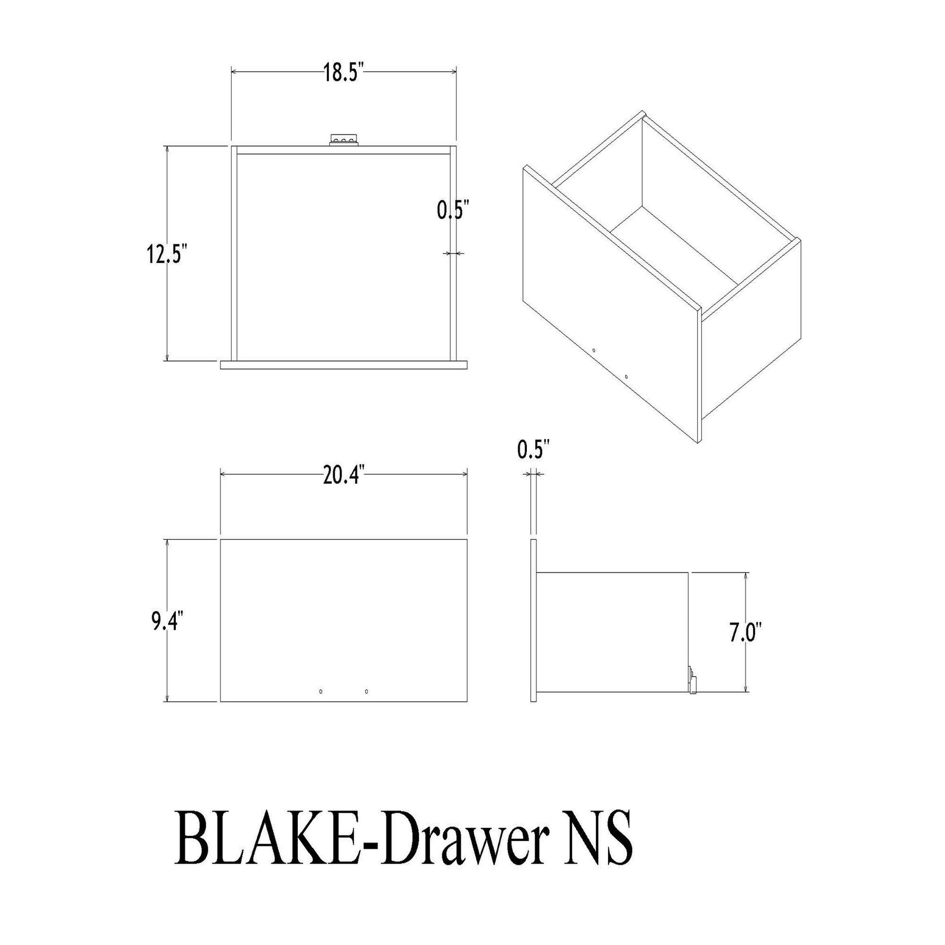 Lively - Nightstand With Glitter Detail And Thick Bar Handle Hardware - Black