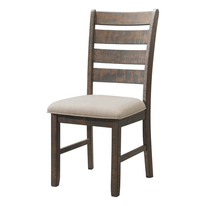 Jax - Ladder Back Side Chair (Set of 2) - Smokey Walnut