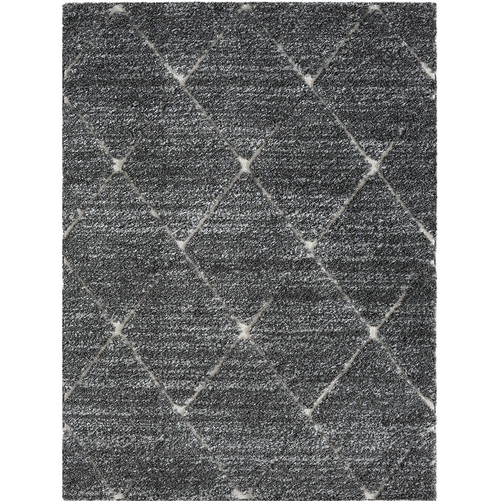 Sophie - 8' x 10' Talas Trellis Area Rug in Gray and Cream - Gray / Cream