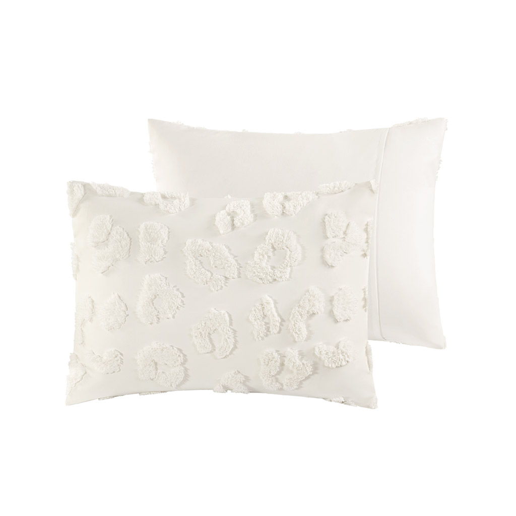 Larissa - 2 Piece Twin/Twin Long Animal Comforter Set - Off-White