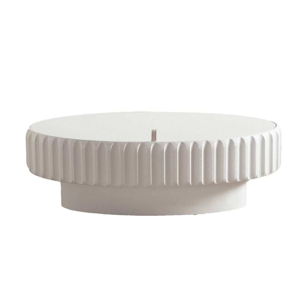 Fluted Storage Table With Lift Off Lid