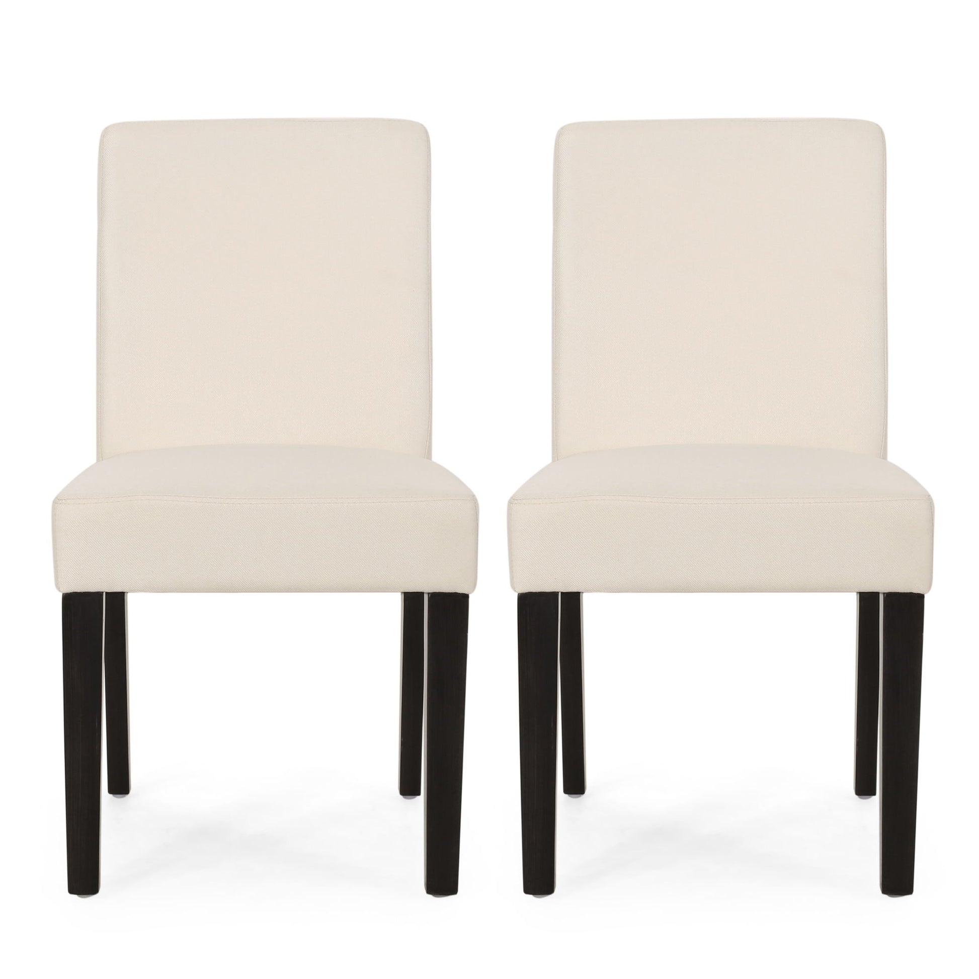 Contemporary Dining Chair With Upholstered Seating And Tapered Legs