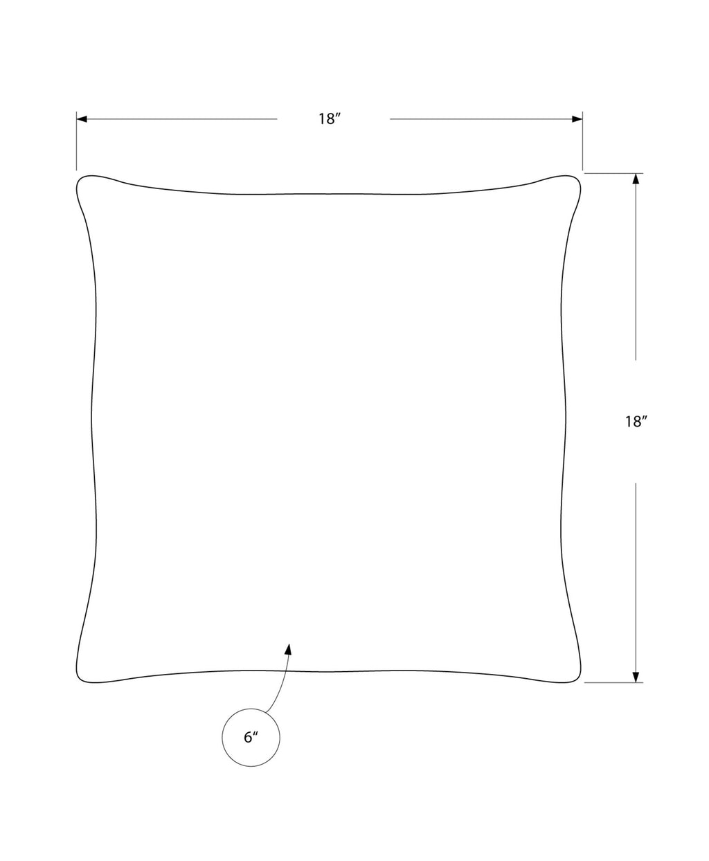 Pillows, Square, Insert Included, Decorative Throw, Hypoallergenic