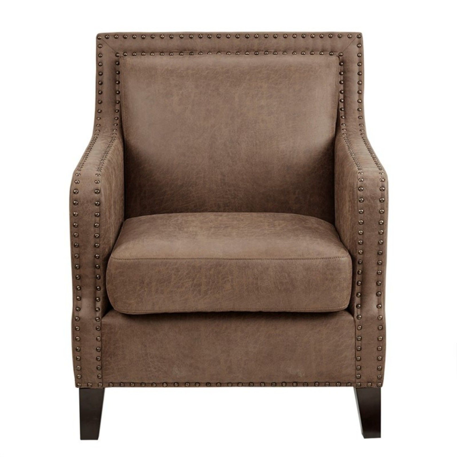 Shasta - Accent Chair With And Nail Buttons - Brown