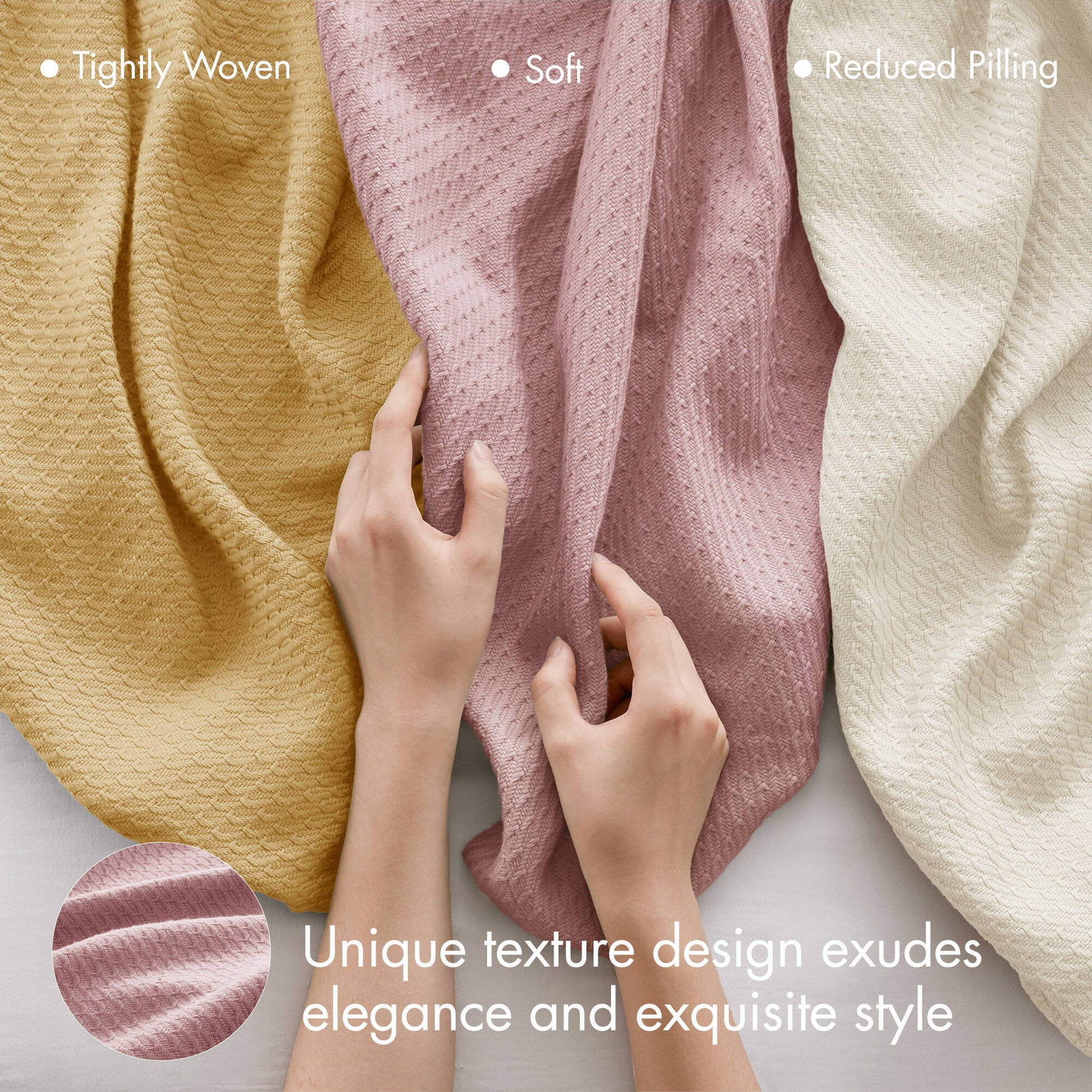 Egyptian Cotton - King Blanket - Rose