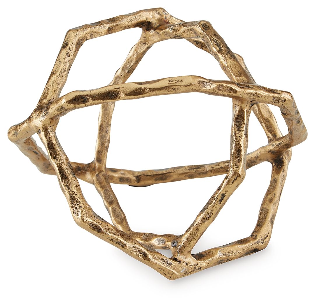 Laddington - Sculpture (Set of 2) - Antique Brass Finish