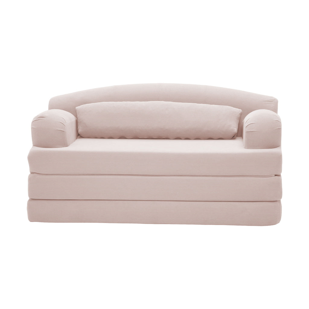 2 Seater Sofa Bed, Compact Foldable Floor Couch