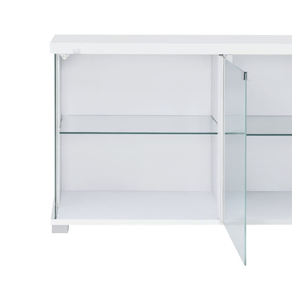 Chandra - 70"" TV Stand With LED - Glossy White