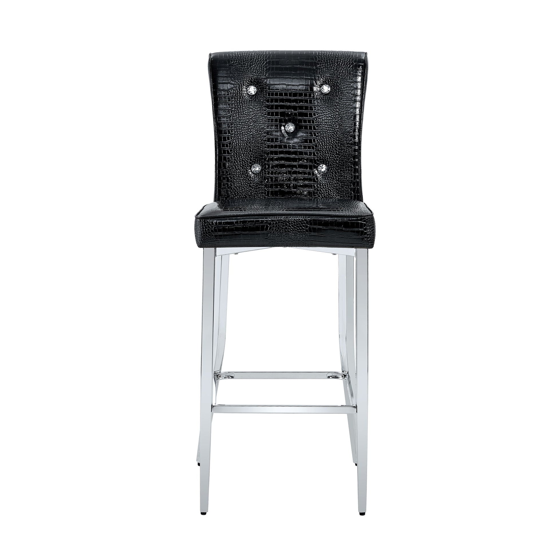 Bar Chairs & Crystal Clasp Design (Set of 2)