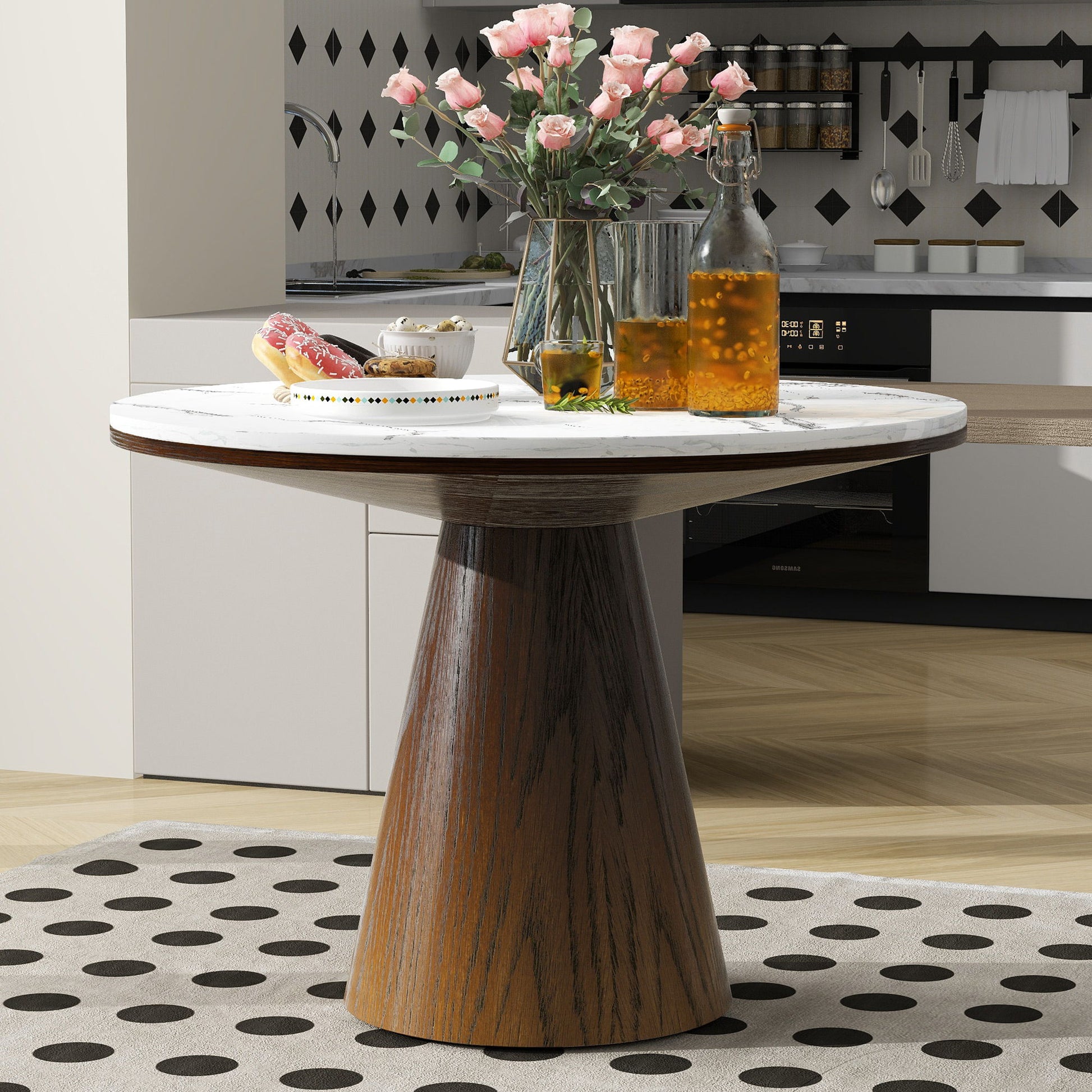 Round Dining Table For Living Room
