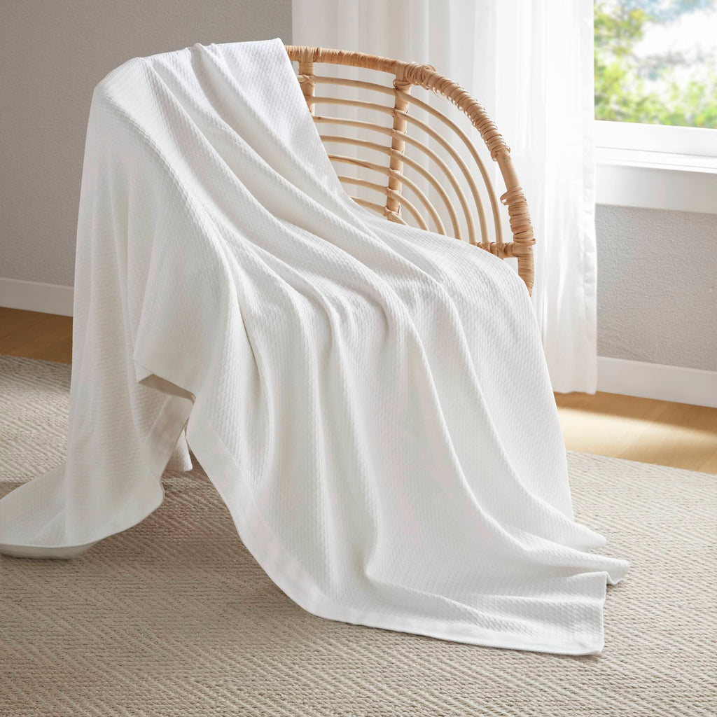 Egyptian Cotton - Twin Blanket - White