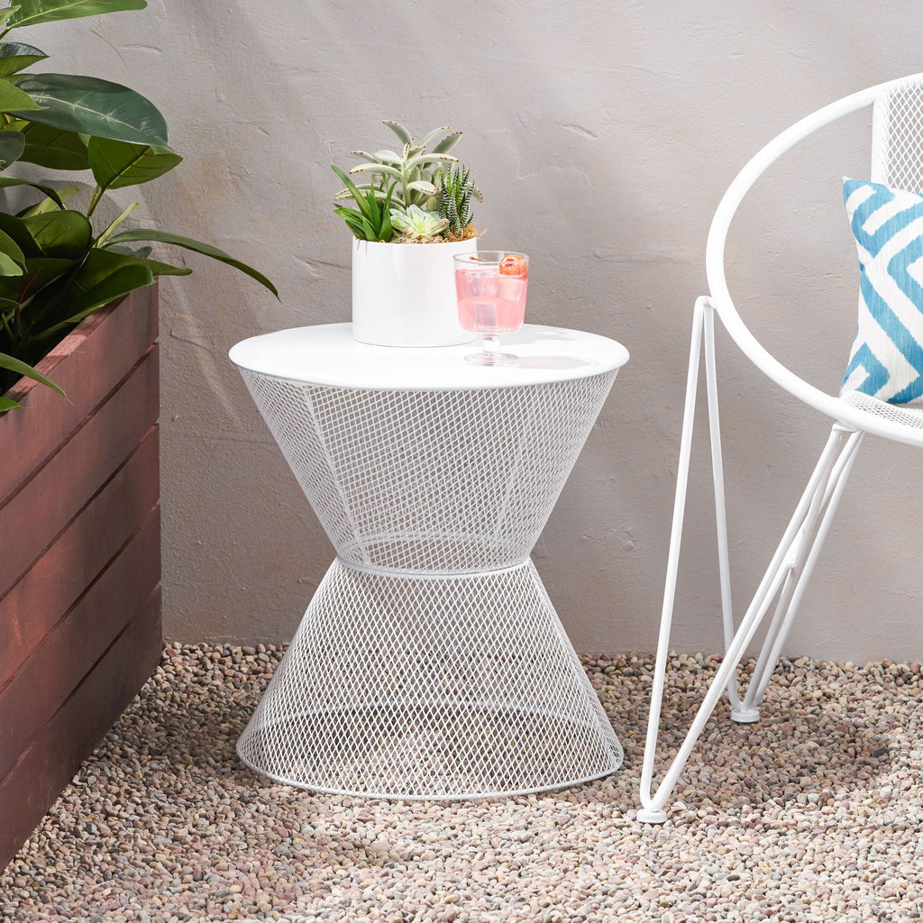 Nevada - Contemporary Side Table With Mesh Design