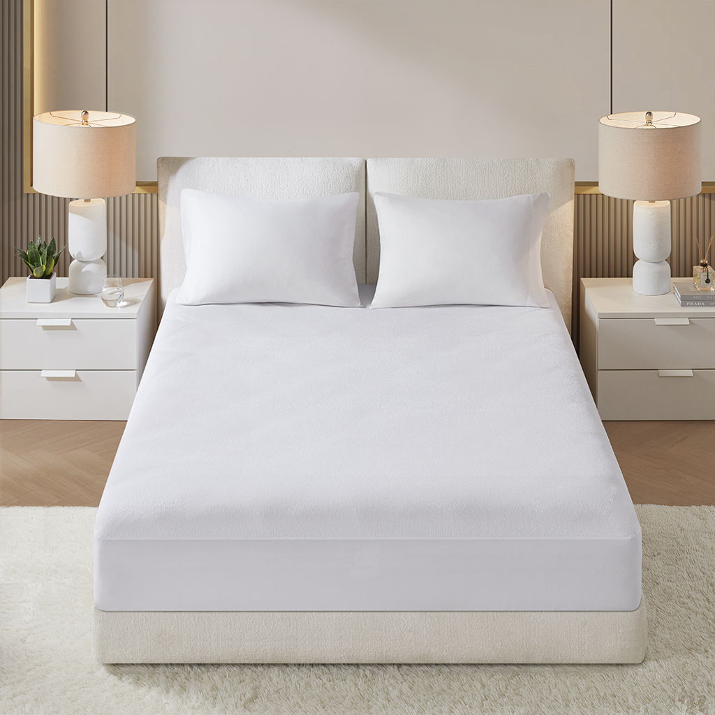 Terry - Queen Premium Waterproof Protector - White