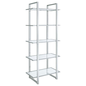 Colfax - 5 Shelf Bookshelf - Clear