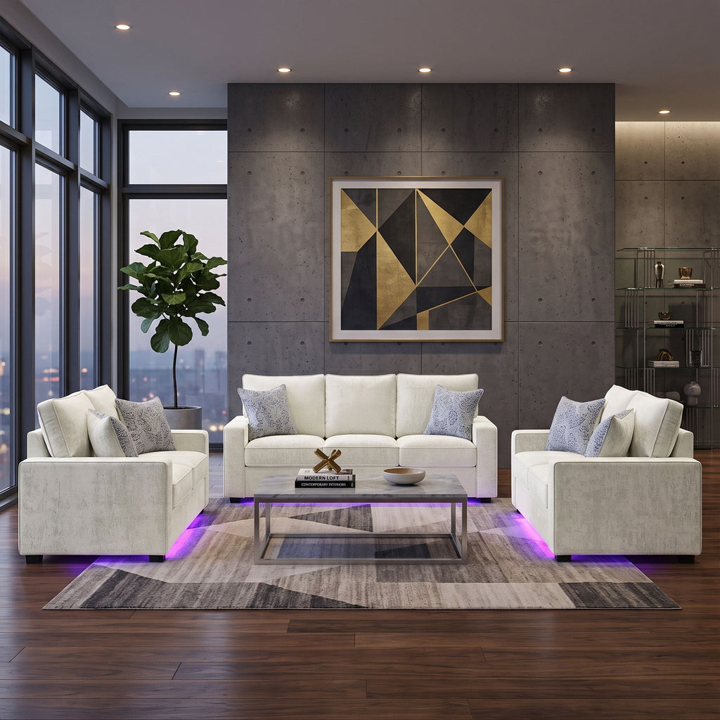 Rita - Living Room Set With LED