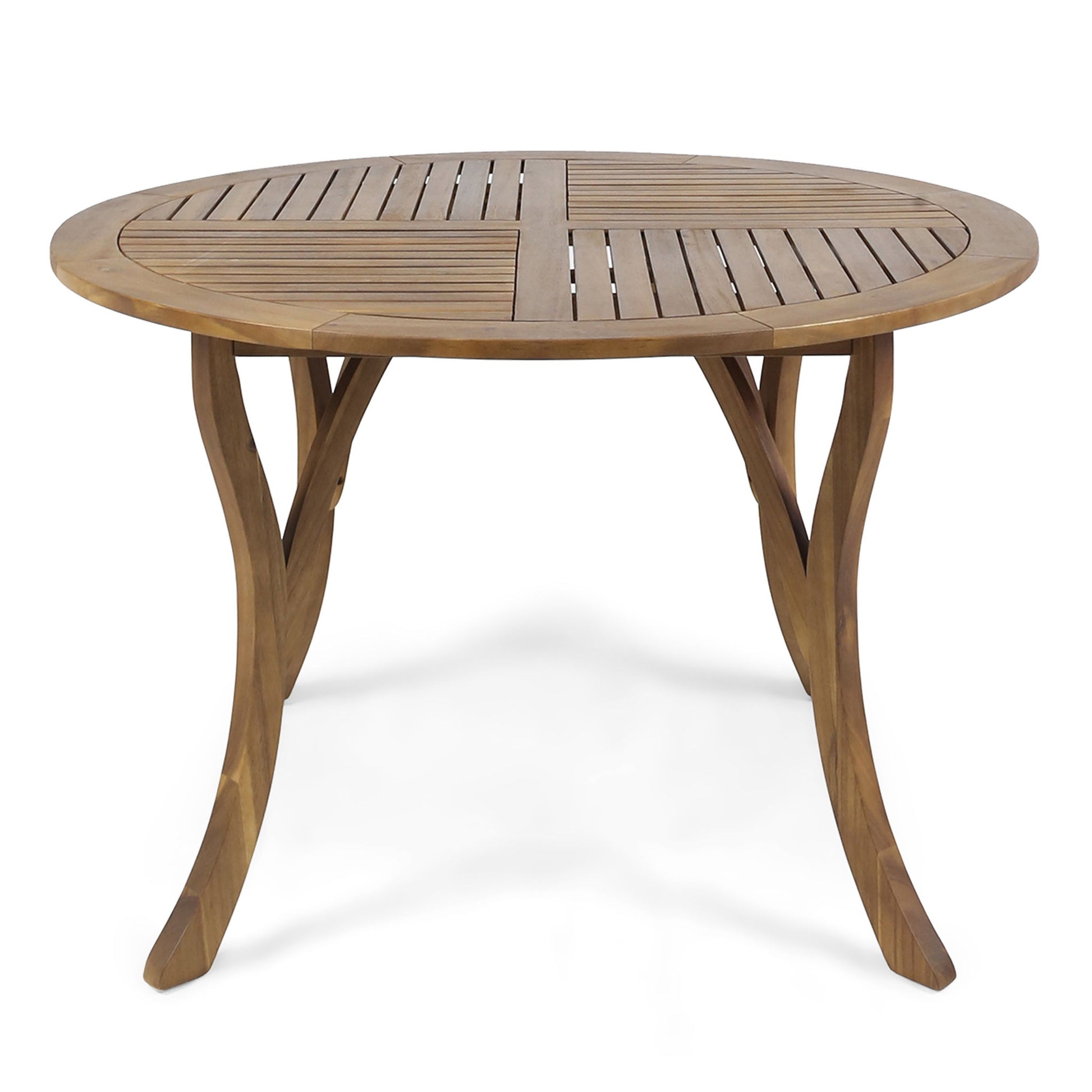 Hermosa - Outdoor Acacia Wood Table Circular Design
