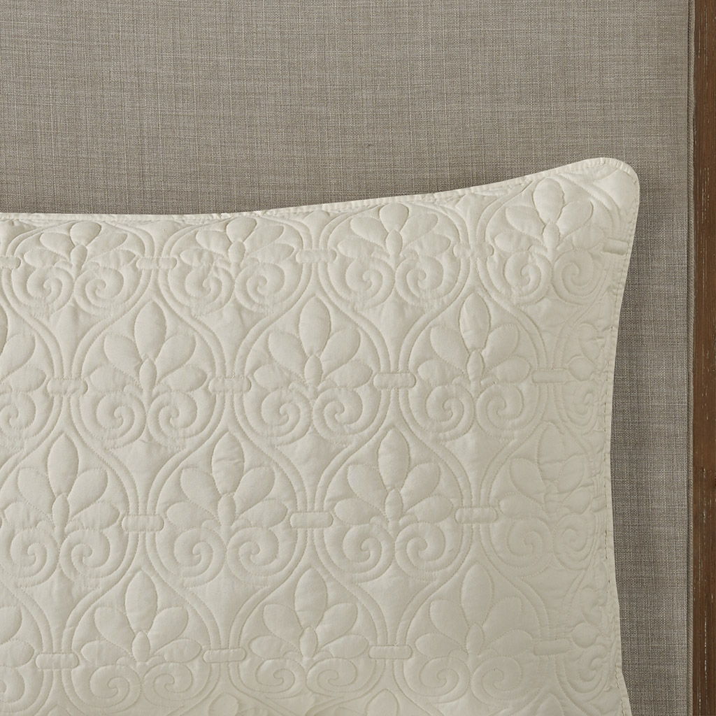 Quebec - King Fitted Bedspread (Set of 3) - Cream