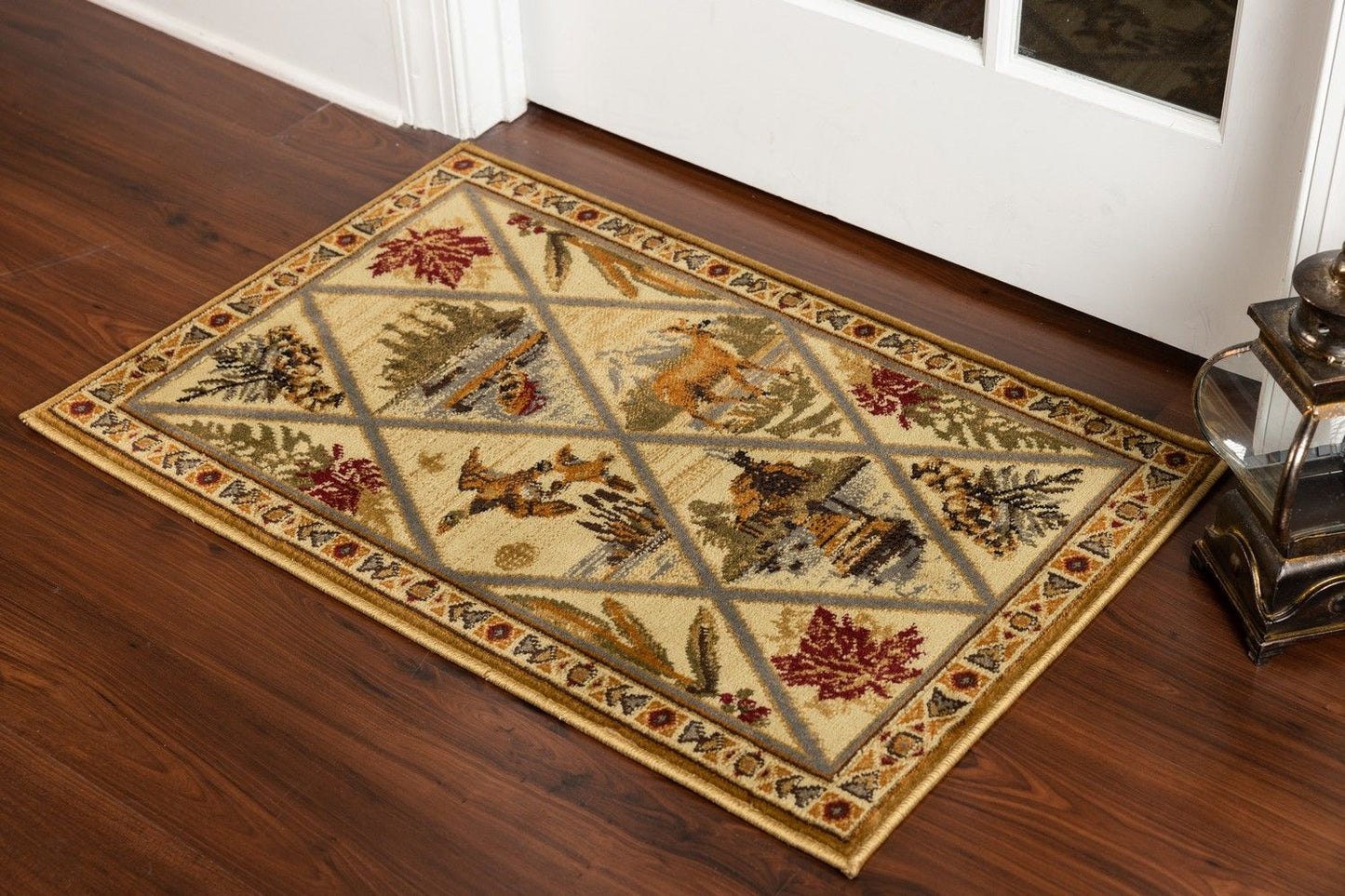 Woodland - GC_RST5202 Cream 5' x 7' Lodge Area Rug