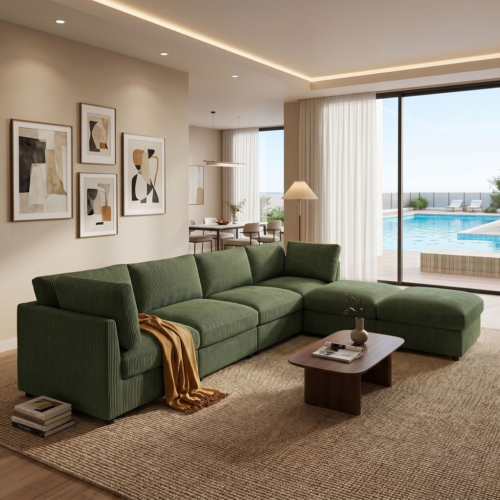 Modern Reversible Modular Sectional