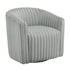 Alexa Barrel Swivel Chair - Gray