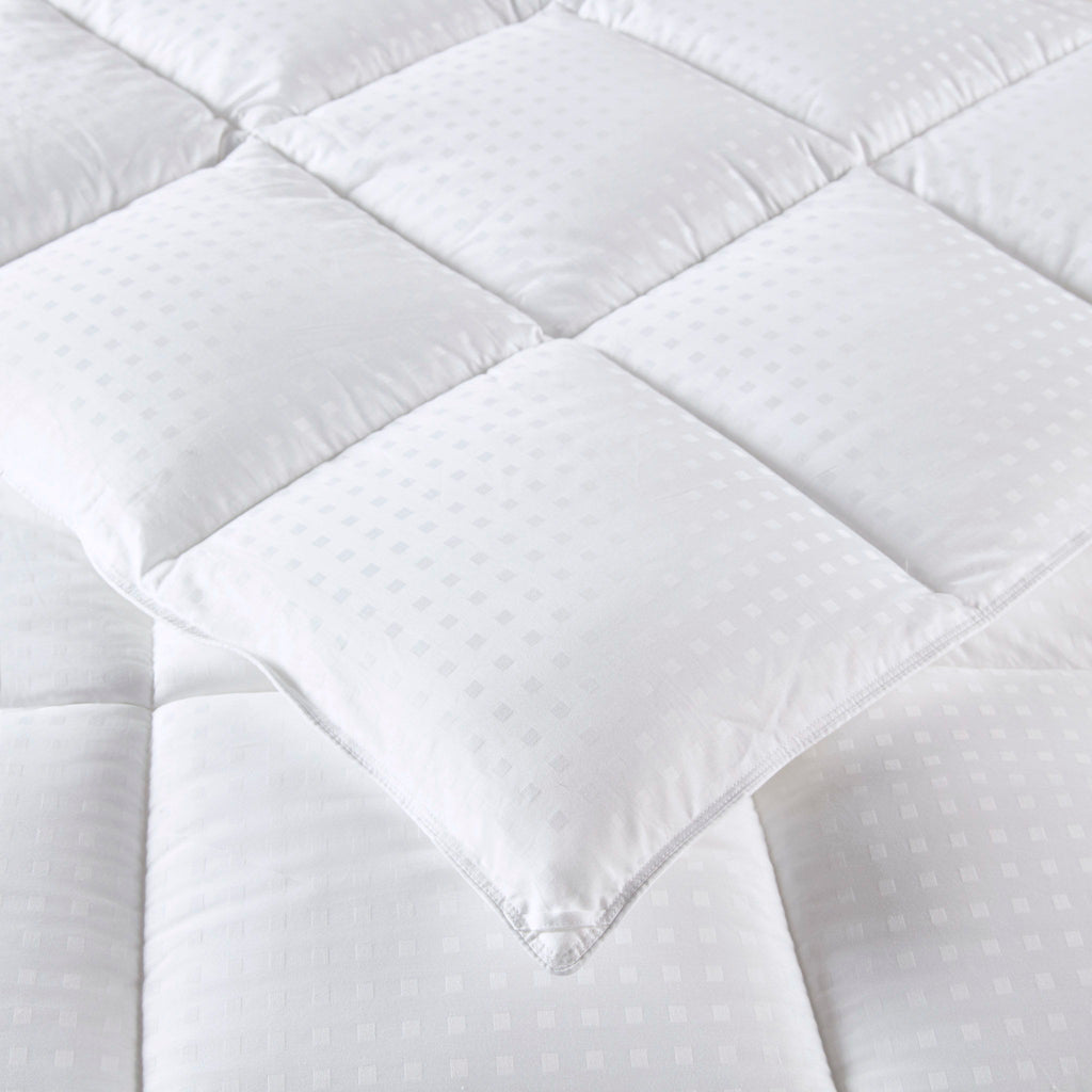Signature - King Dobby Cotton Down Alternative Comforter - White