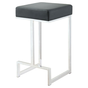 Upholstered Counter Height Stool - Black