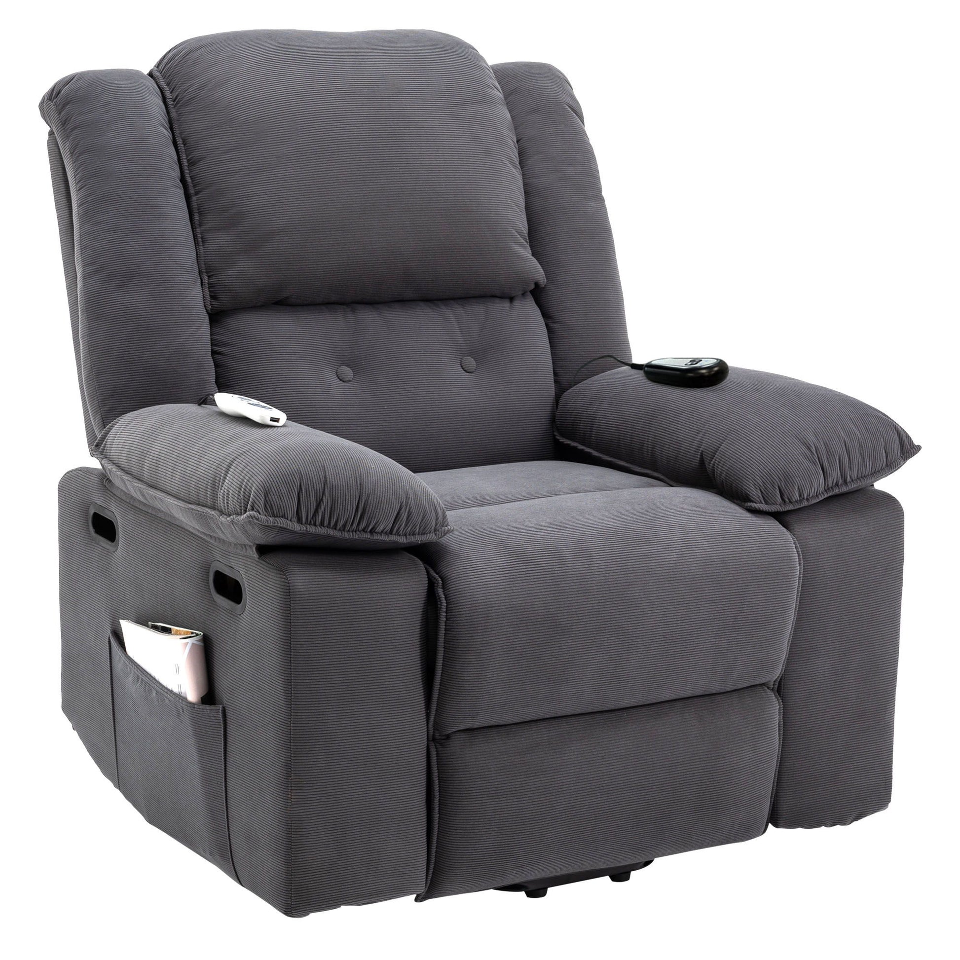 Massage Recliner Power Lift Chair With Adjustable Massage And Heating Function