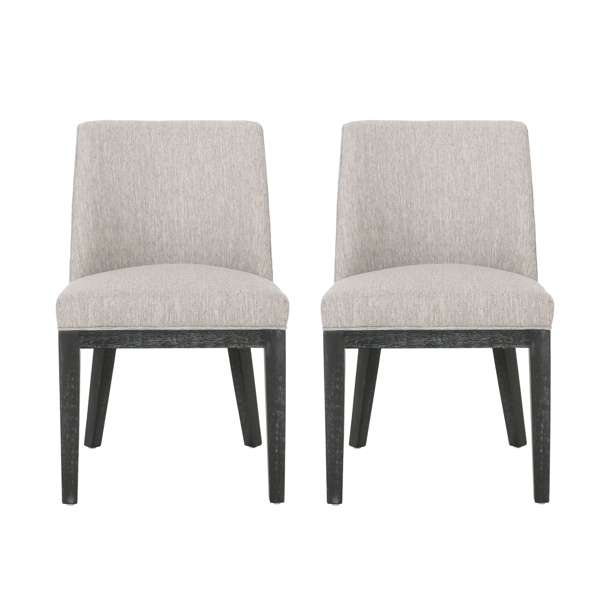 Modern Dining Chair With Durable Fabric Upholstery And Sturdy Wooden Frame (Set of 2)