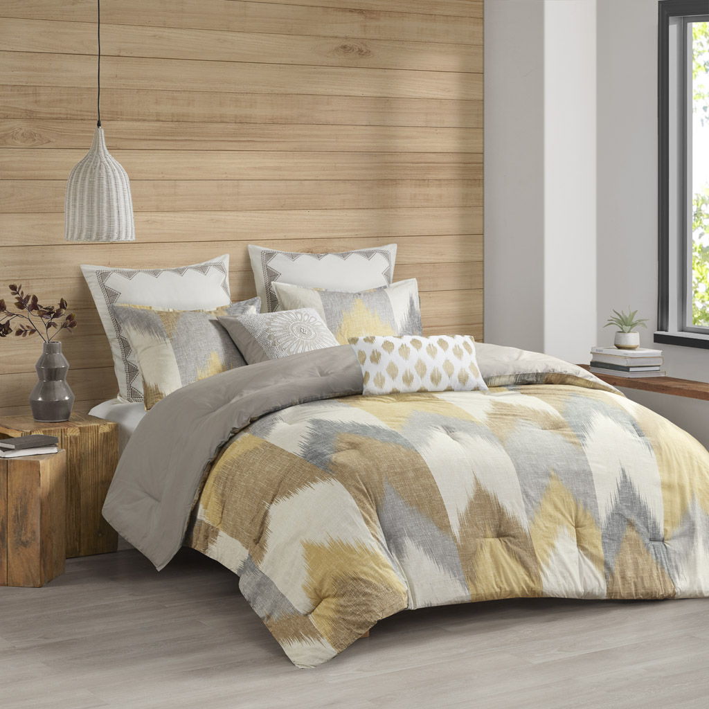 Alpine - 3 Piece Comforter Mini Set - Yellow