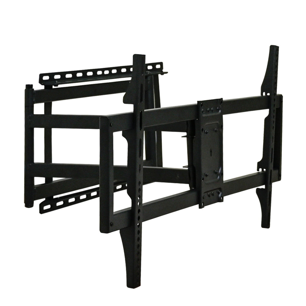Full Motion TV Wall Mount Bracket For 40 120" TV Dual Arm Tilt & Swivel Vesa 800 X 400 Mm 132 Lbs Load - Black