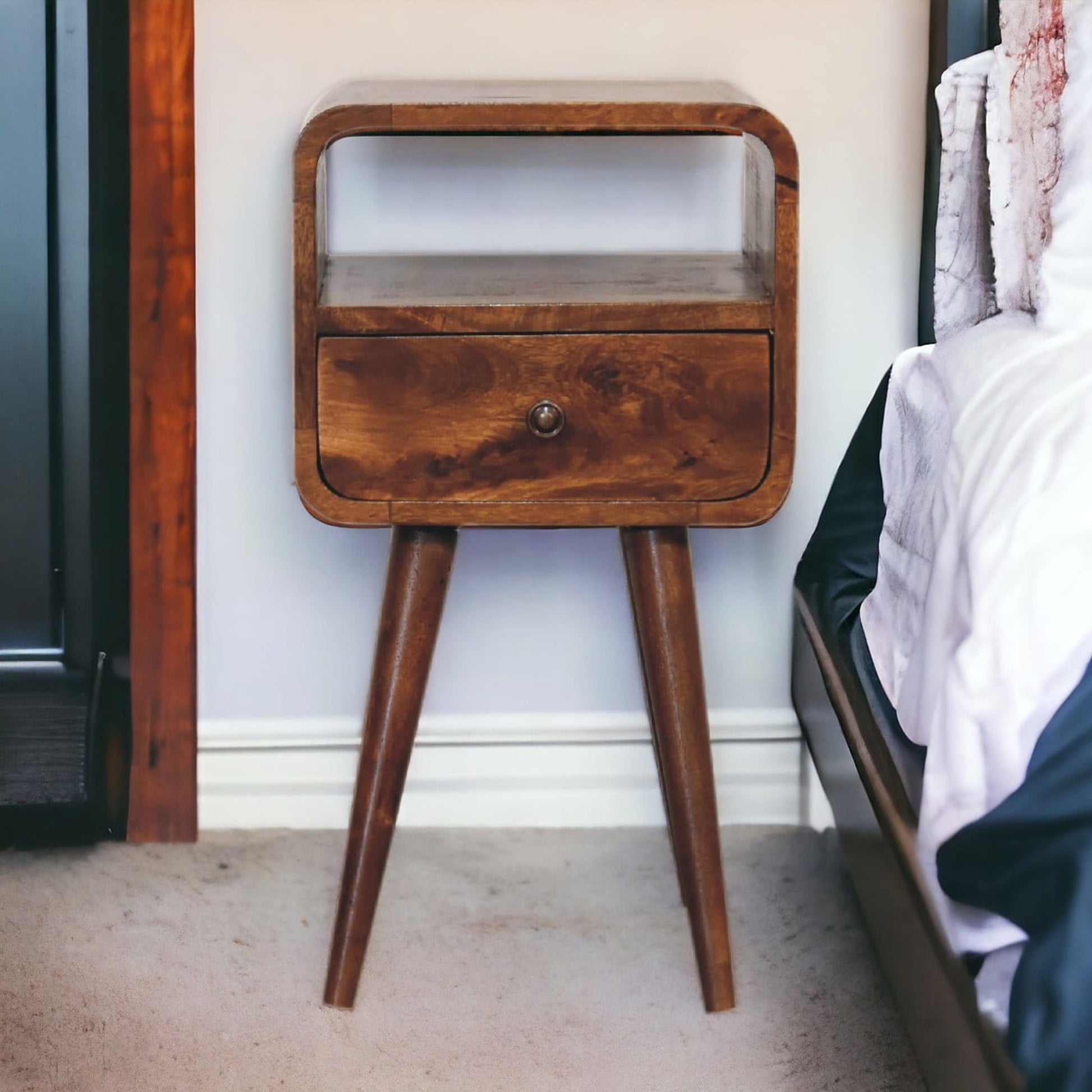 Mini Open Bedside Nightstand