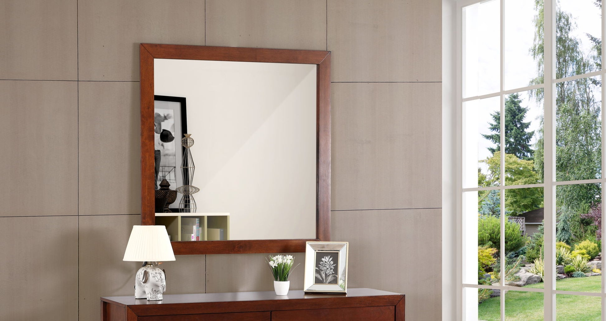 Burlington - Modern Design Transitional Wall Mirror