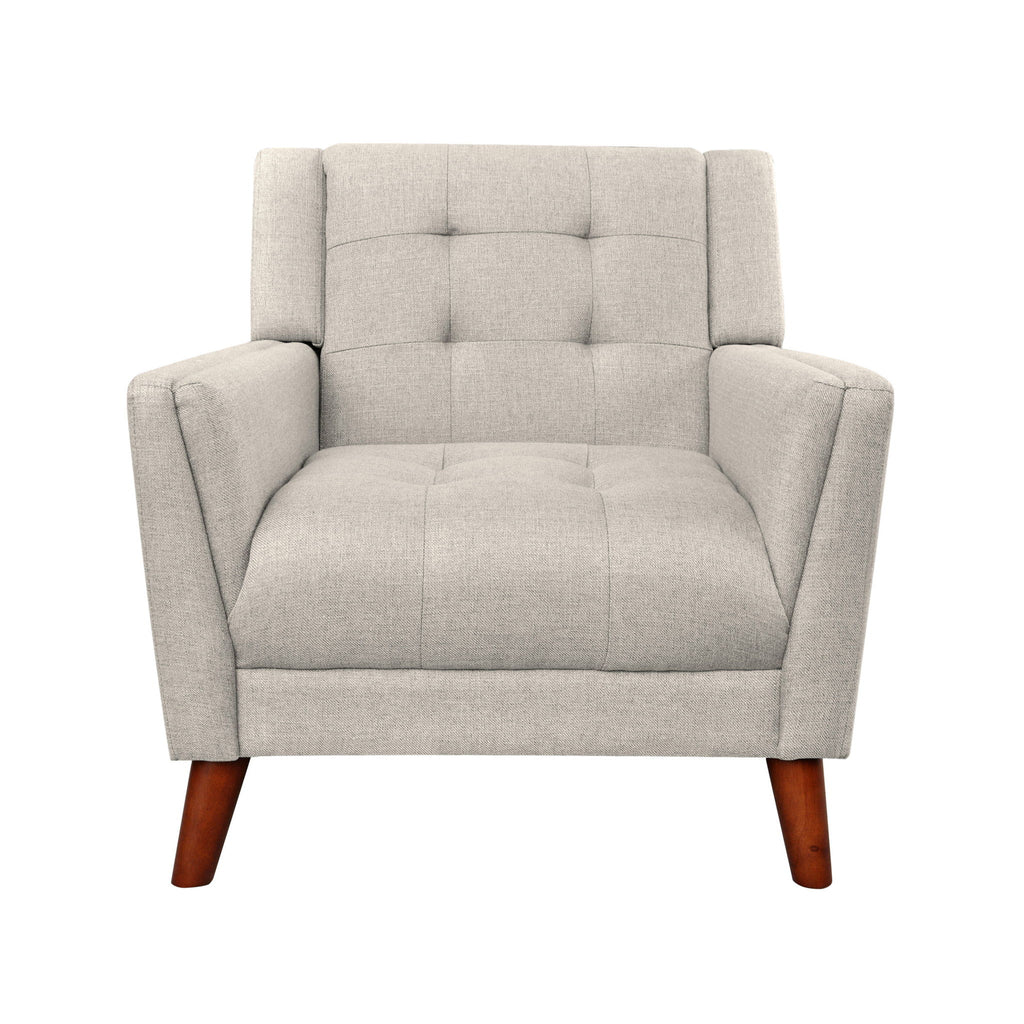 Luminaesque - Fabric Upholstered Armchair With Tufted Back