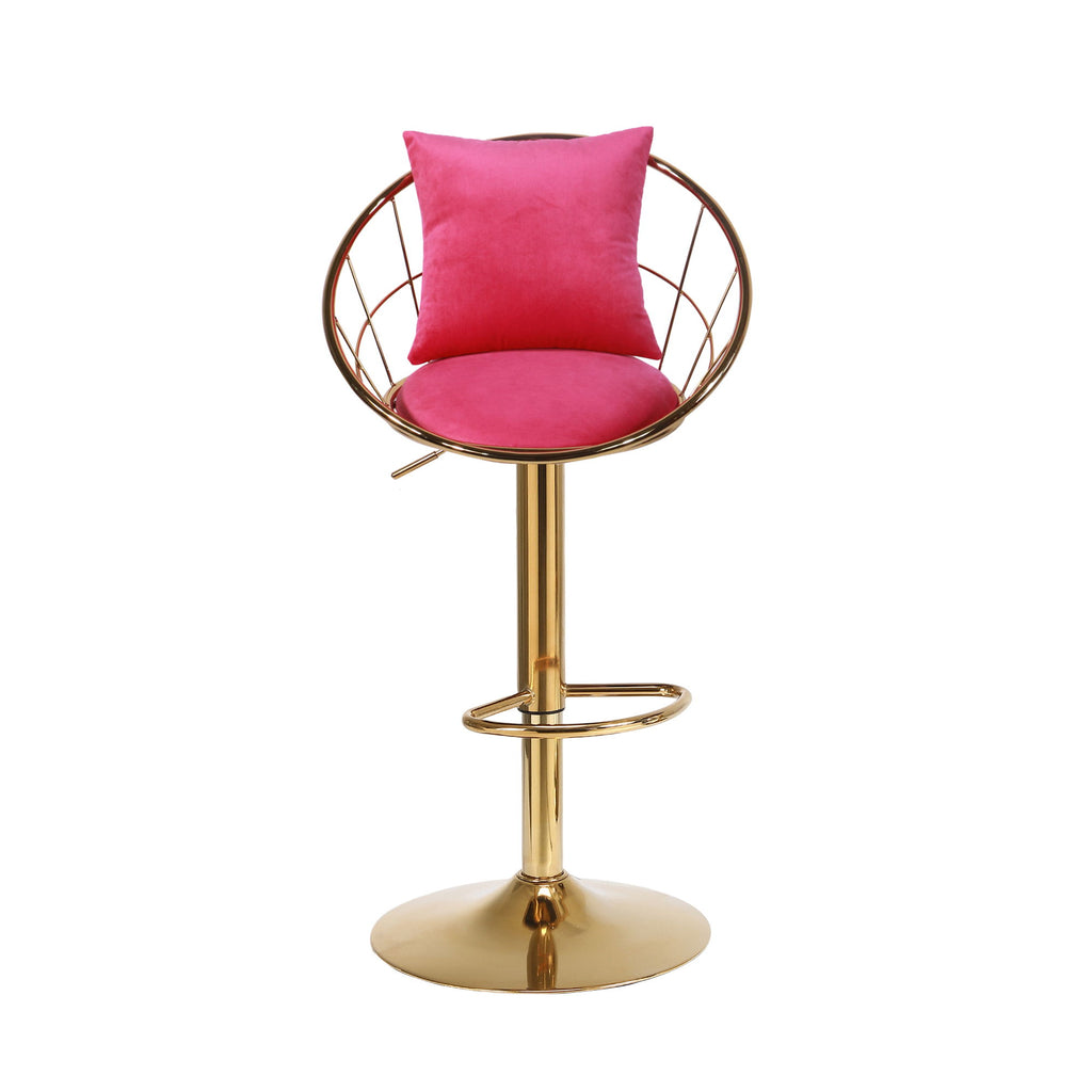 Unique Design Bar Chair, 360 Degree Rotation, Adjustable Height, Suitable For Dining Room And Bar