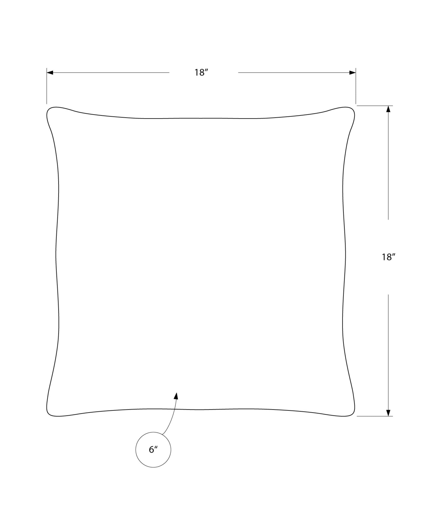 Pillows, Square, Insert Included, Decorative Throw, Hypoallergenic