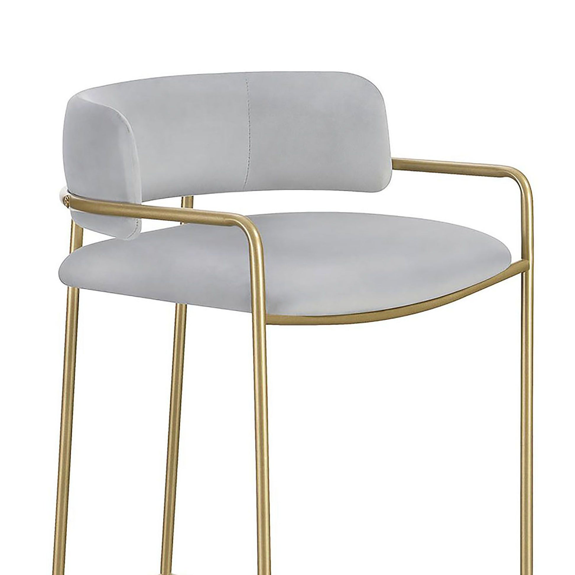 Allemonde - Low Back Stool - Gray