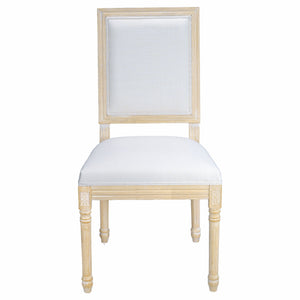 Dining Chairs With Upholstered Square Back (Set of 2)