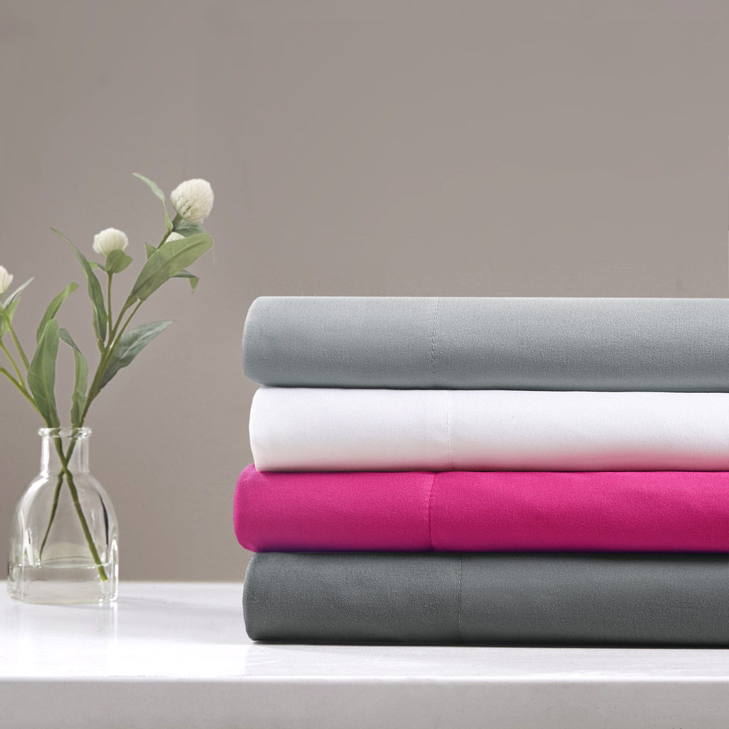 Microfiber - Queen Sheet Set With Side Storage Pockets - White