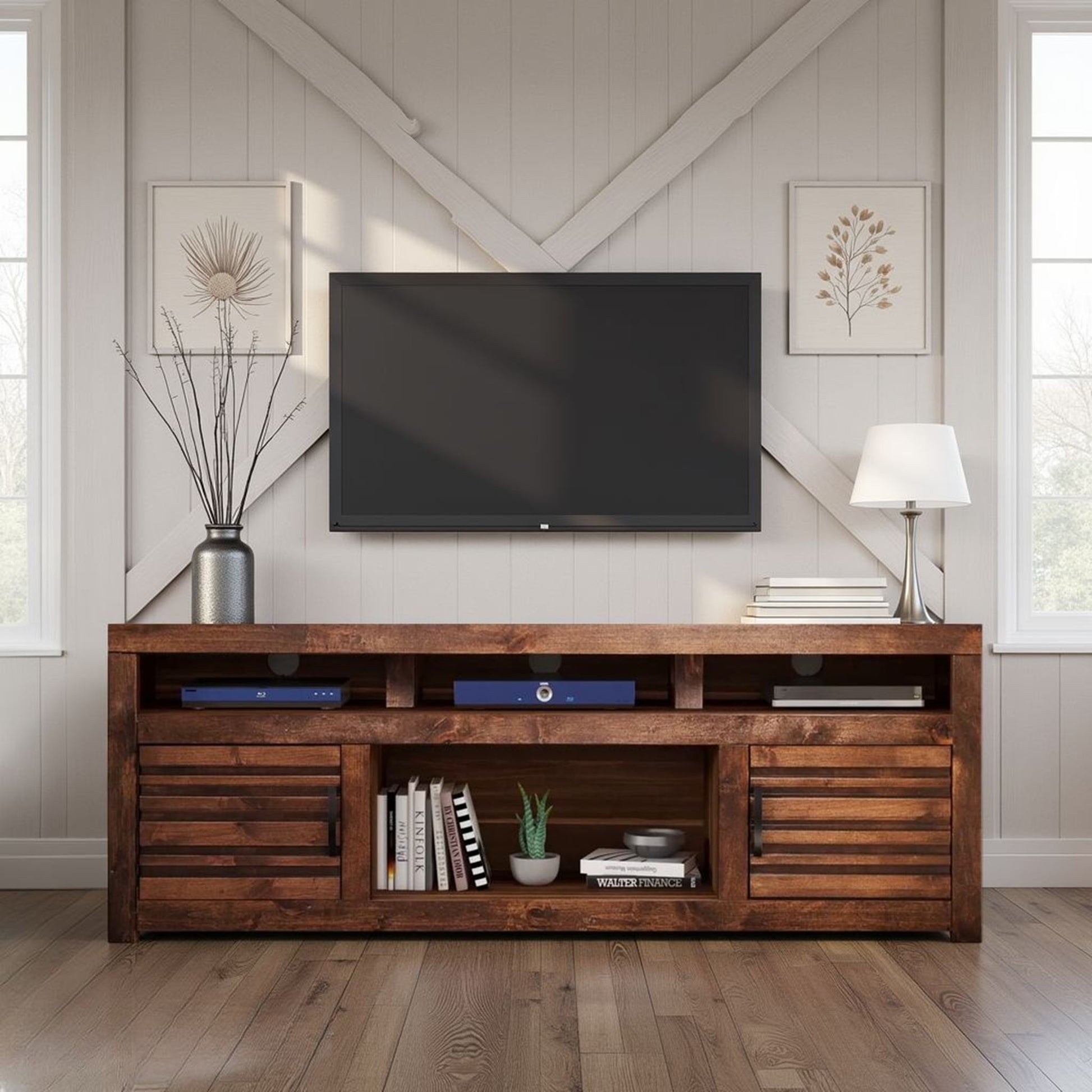 Console TV Stand For TVs Up To 85" - Whiskey