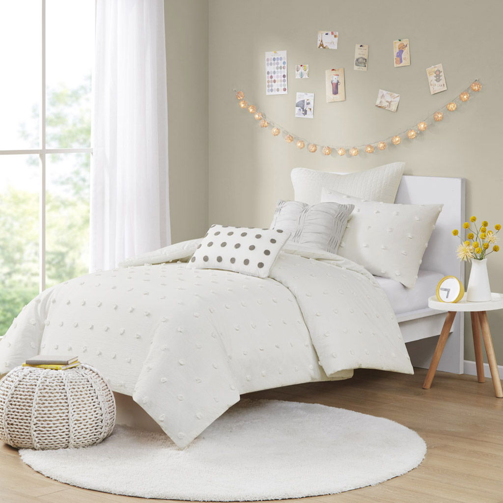 Brooklyn - Twin Comforter Set - Ivory