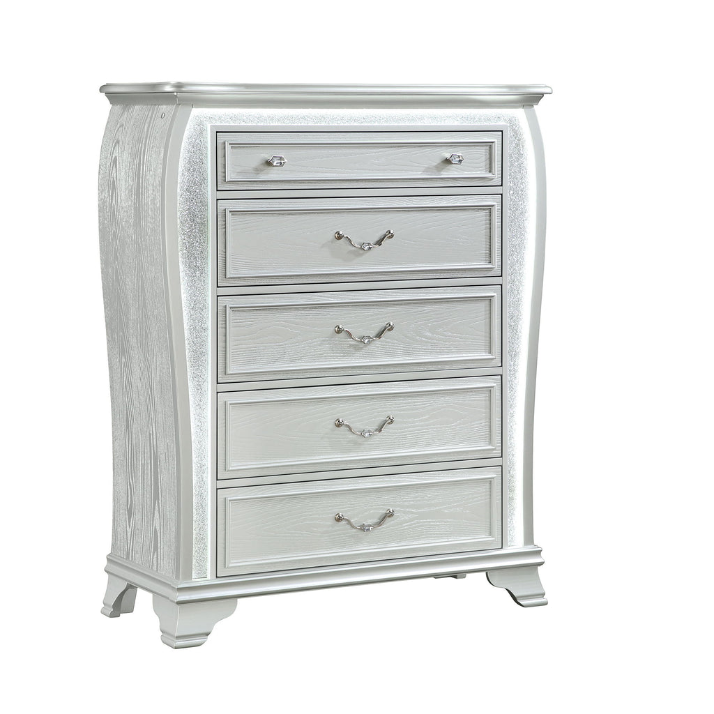 Aurelia - Chest & LED Lighting - Silver