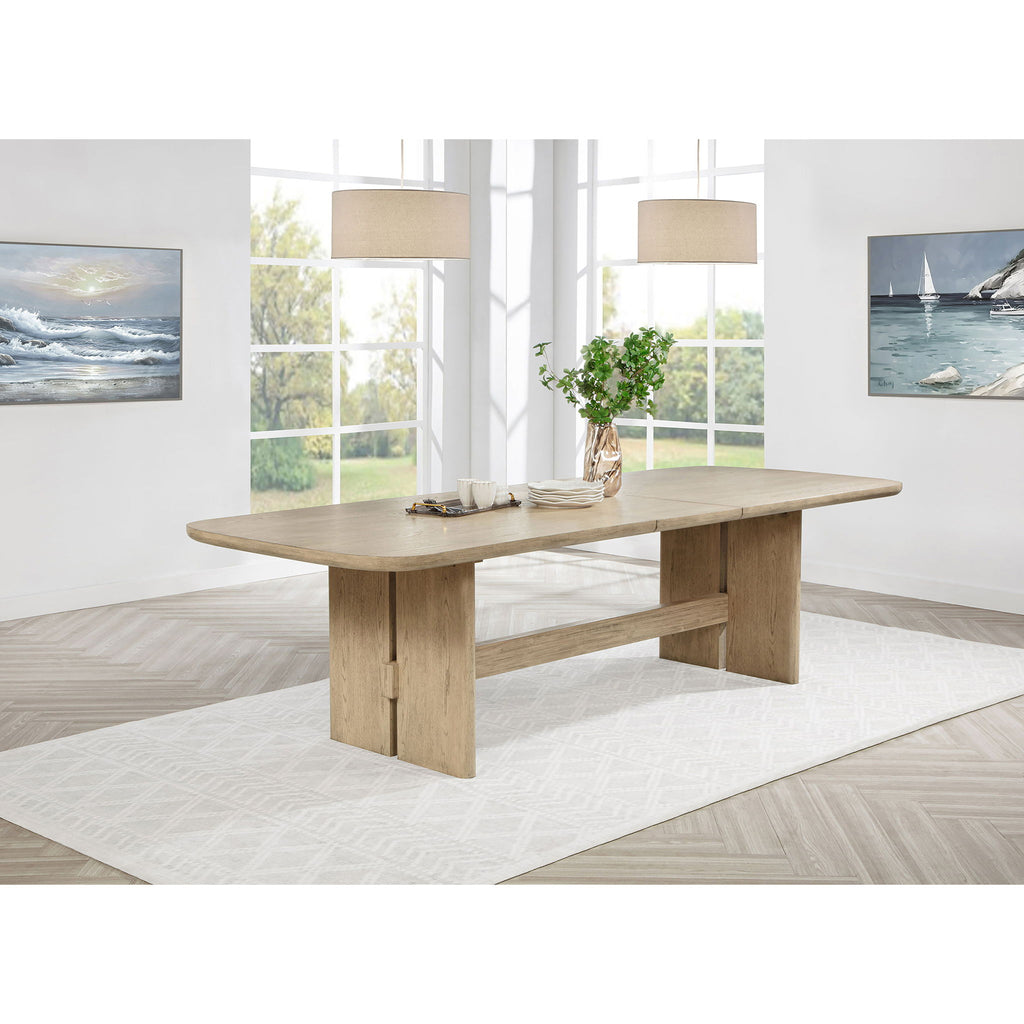 Kimpton - Rectangular Dining Table With Extension Leaf - Beige